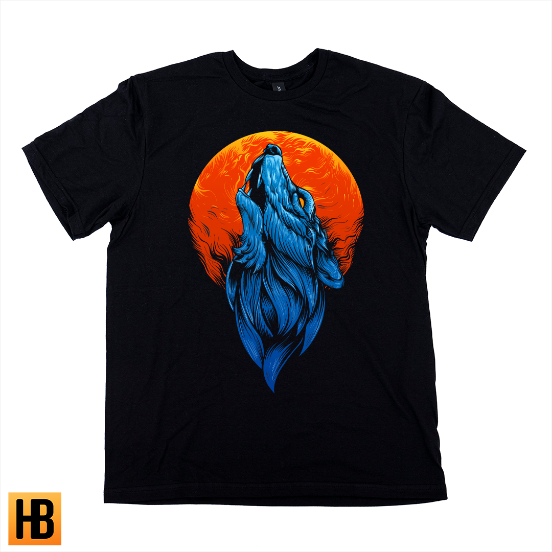 Blue Wolf Howeling - Tee